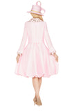 Giovanna G1221 pink bell sleeve jacket dress
