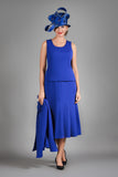 Giovanna G1225 blue Flared Skirt Suit
