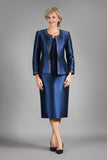 Giovanna G1227 blue skirt suit