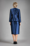Giovanna G1227 navy blue skirt suit