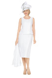 Giovanna G1316 white skirt suit