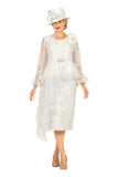 Giovanna G1317 off white lace skirt suit