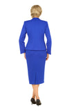 Giovanna G1320 royal blue skirt suit