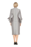 Giovanna G1319 steel skirt suit