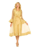 Giovanna G1323 gold mesh jacket dress
