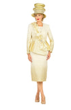 Giovanna G1328 champagne gold skirt suit