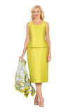Giovanna G1331 olive green skirt suit