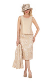 Giovanna G1336 champagne skirt suit