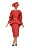 Giovanna G1338 cinnamon red skirt set