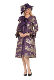 Giovanna G1340 eggplant jacket dress