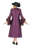 Giovanna G1341 plum brocade jacket dress
