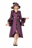 Giovanna G1341 plum jacket dress