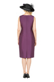Giovanna G1341 plum brocade dress