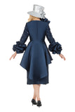 Giovanna G1345 navy blue lace skirt suit