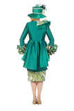 Giovanna G1346 kelly green skirt suit
