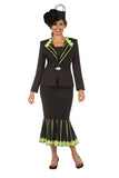 Giovanna G1352 black maxi skirt suit