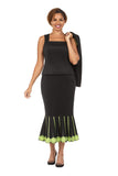 Giovanna G1352 black skirt suit