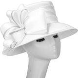 Giovanna H0960 white small brim hat