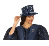 Giovanna HG1060 navy blue hat
