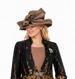 Giovanna HG1154 copper brim hat
