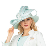 Giovanna HG1154 mint green brim hat