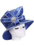 Giovanna HR1076 royal blue small brim hat