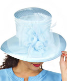 Giovanna HR22125 ice blue brim hat