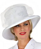 Giovanna HR22125 white brim hat