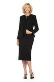Giovanna 0721 black skirt suit