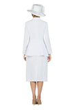 Giovanna S0917 white skirt suit