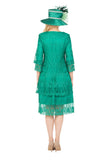 Giovanna D1529 emerald green lace dress