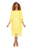 Giovanna D1529 yellow lace dress