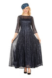 Giovanna D1602 Navy Dress