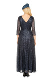 Giovanna D1602 navy blue dress