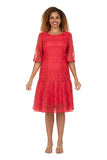 Giovanna D1541 red lace dress