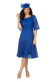 Giovanna D1541 royal blue lace dress