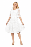 Giovanna D1541 white lace dress