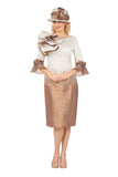 Giovanna D1678 brown midi dress
