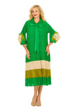 Giovanna 2439 green maxi dress