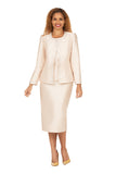 Giovanna G1227 champagne skirt suit