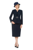 Giovanna S0650 navy blue suit