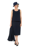 Giovanna S0650 navy usher suit