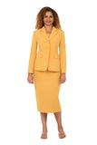 Giovanna S0735 mustard skirt suit