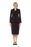 Giovanna S0735 plum skirt suit