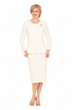 Giovanna S0745 Off white skirt suit