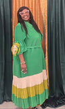 Giovanna 2439 green shirt dress