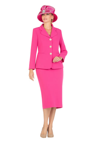 Giovanna 0824 pink skirt suit