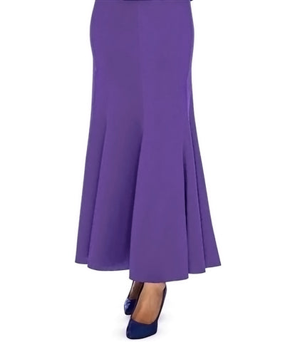 Rose Collection RC165 purple trumpet skirt