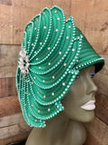 Lily & Taylor H131 emerald green hat