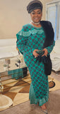 Donna Vinci Knit 13395 Green Dress